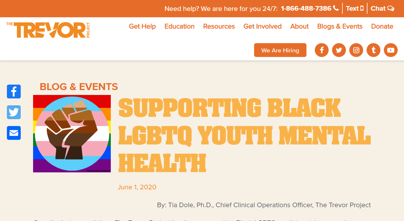 Supporting Black LGBTQ Youth Mental Health